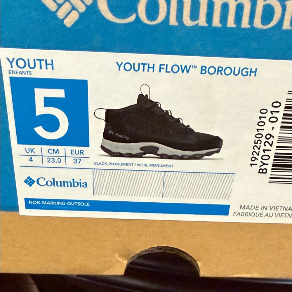 Columbia Youth Flow Borough Sneakers - Black